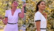[Photos] Erica Fernandes shines in a white midi dress, enjoys snowfall