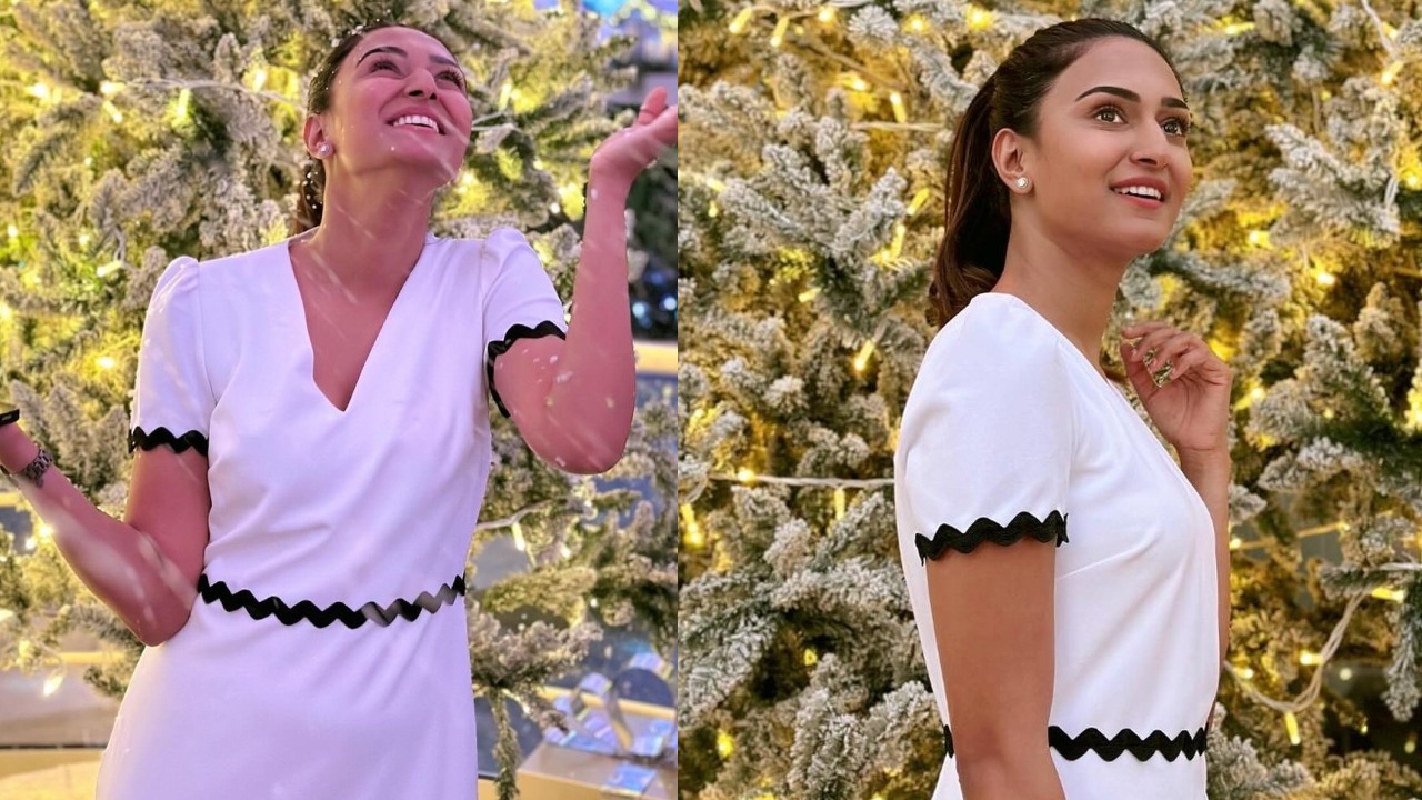 [Photos] Erica Fernandes shines in a white midi dress, enjoys snowfall 878111