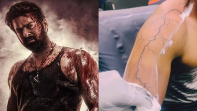 Prabhas Superfan Unveils Jaw-Dropping Salaar Tattoo, Showcasing Unwavering Fandom and Dedication!