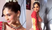Pranali Rathod turns traditional queen in sequined red lehenga set, check out 878533