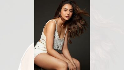 Rakul Preet Singh radiates glam in white crochet top and shorts