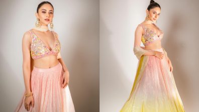 Rakul Preet Singh spells allure in ombre embroidered lehenga set [Photos]