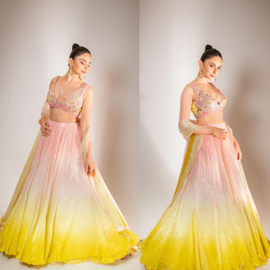 Rakul Preet Singh spells allure in ombre embroidered lehenga set [Photos] 878158