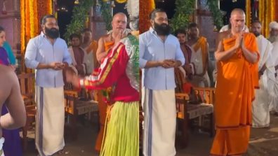 Rishab Shetty along with his family celebrated the Kola festival