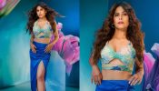 Saie Tamhankar Looks 'Patakha' In Printed Bralette And Satin Slit Skirt, Take A Look 879385