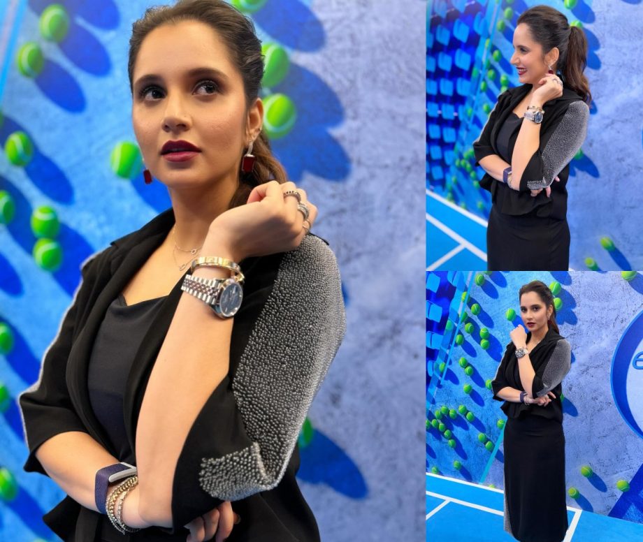 Sania Mirza keeps it all glam in black bodycon dress, see photos 880469