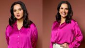 Sania Mirza's Satin Shirt With Straight Fit Pants Is Must-have Office Look, Take Cues 880701