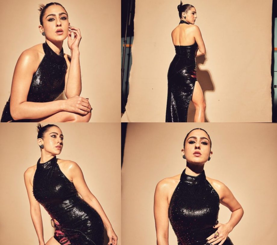 Sara Ali Khan’s Retro Magic In Bodycon: Glitter, Slits, and Sass 880395