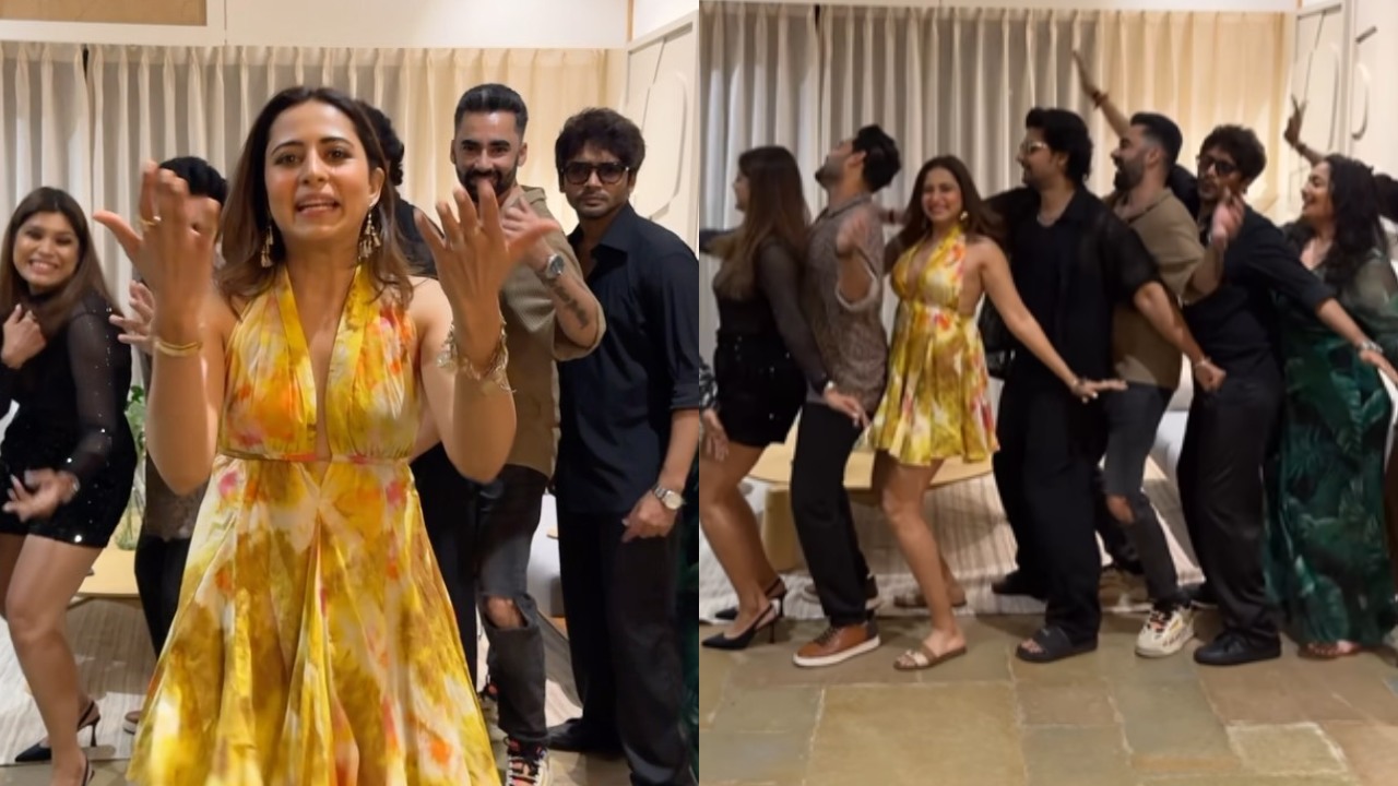 Sargun Mehta And Ravi Dubey Get Quirky Grooving With Squad, Watch 876524