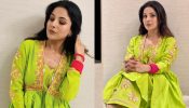 Shehnaaz Gill turns goddess in parrot green kurta set, see photos