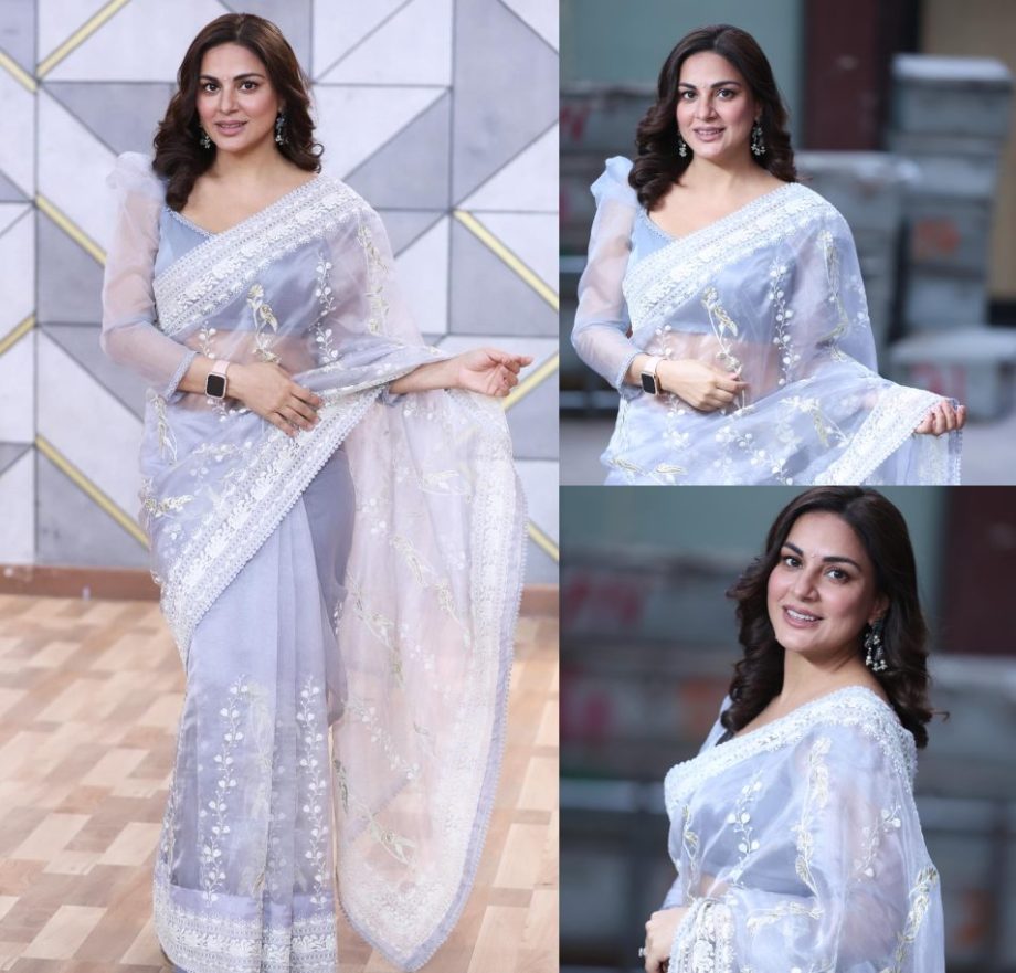 Shraddha Arya Is A Vision In See-through Saree With Diamond Earrings 878821