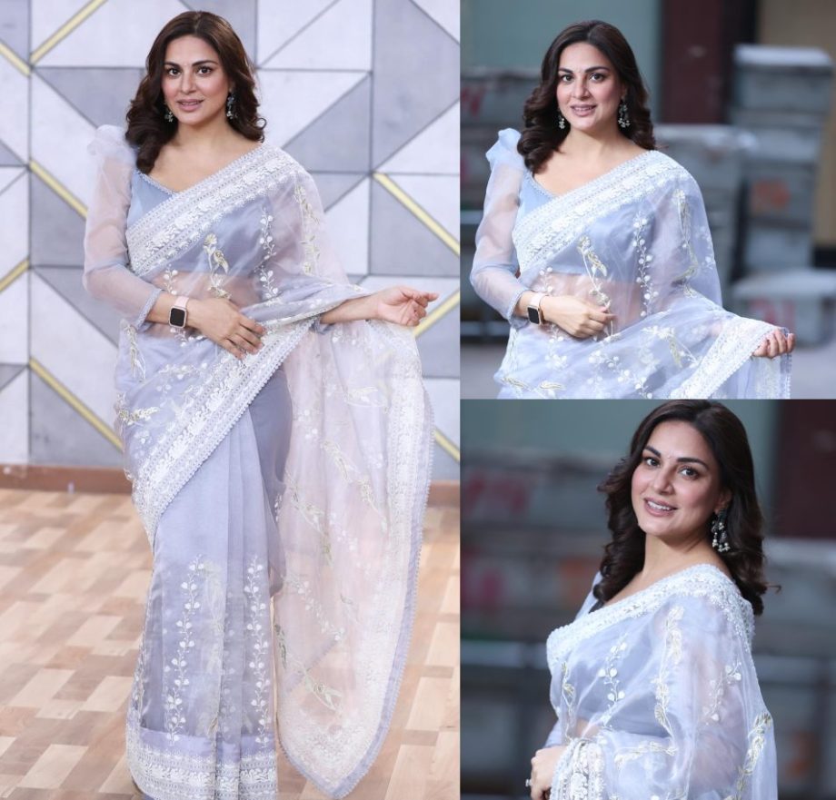 Shraddha Arya Is A Vision In See-through Saree With Diamond Earrings 878821