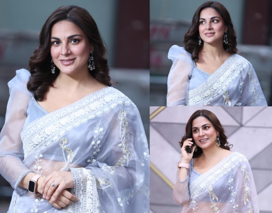 Shraddha Arya Is A Vision In See-through Saree With Diamond Earrings 878822
