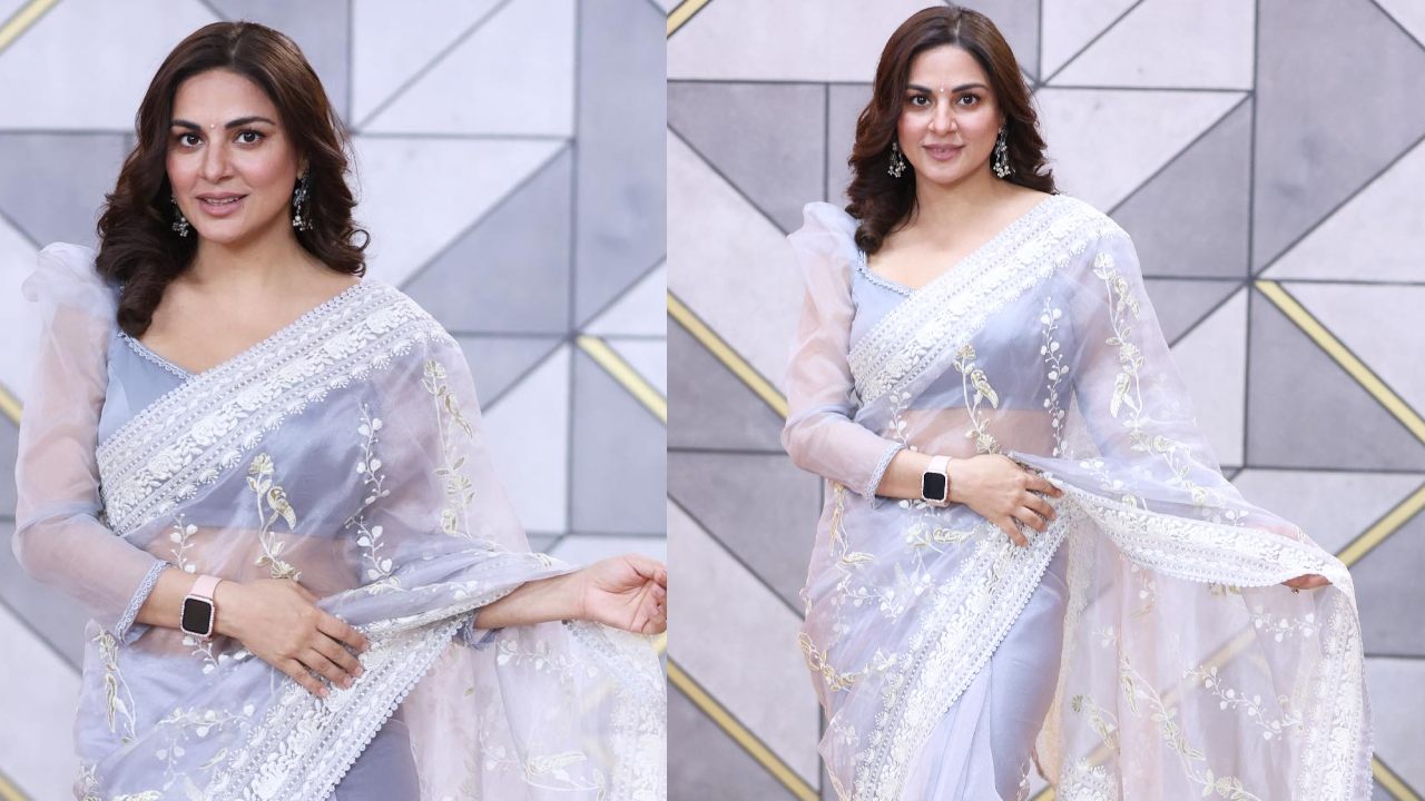 Shraddha Arya Is A Vision In See-through Saree With Diamond Earrings 878823