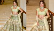 Shraddha Arya turns glam doll in pista green embroidered lehenga set