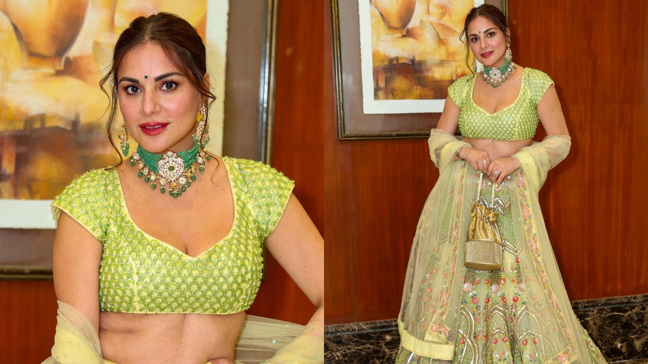 Shraddha Arya twirls like a royal queen in intricately embroidered lehenga set, see photos