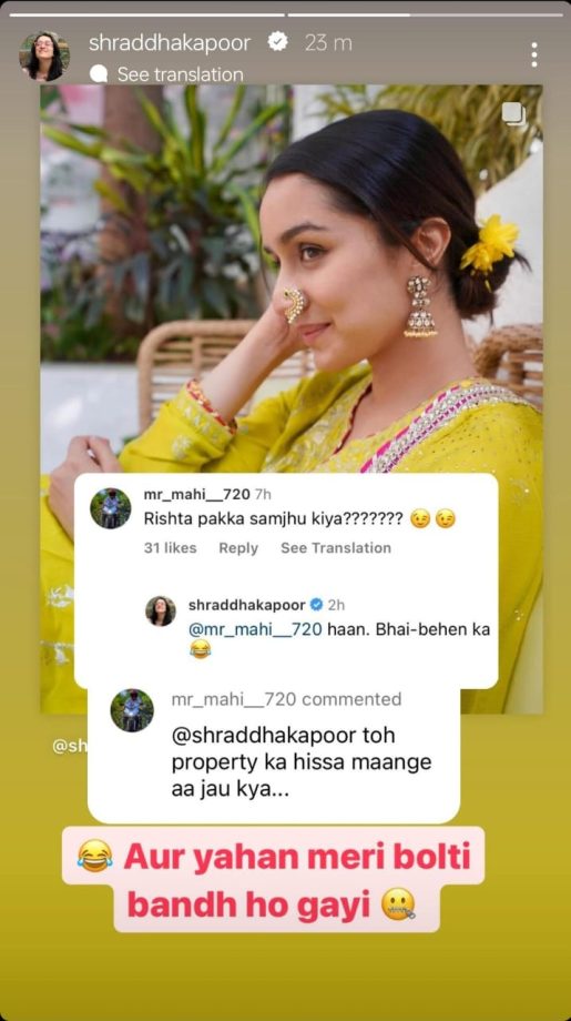 Shraddha Kapoor Goes Spellbound With This Fan Comment, Check Now 877246