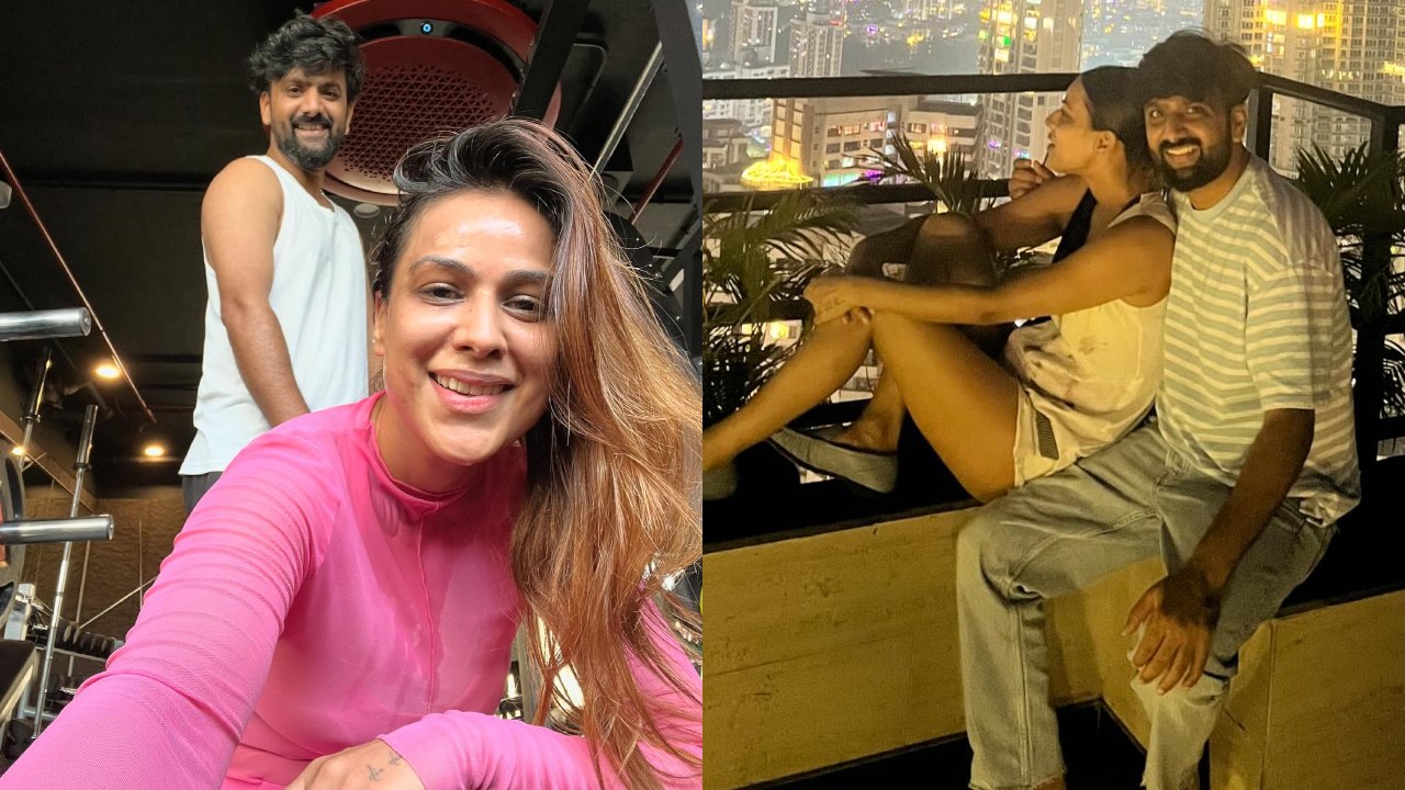 Sibling Goals! Nia Sharma hits gym with brother Vinay [Photos] 877649