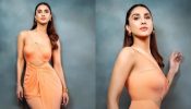 Sizzling Hot: Vaani Kapoor Strikes A Pose In Peach Body-hugging Dress