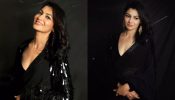 Sriti Jha Radiates Glamour in a Stunning Shimmery Frill Saree Ensemble