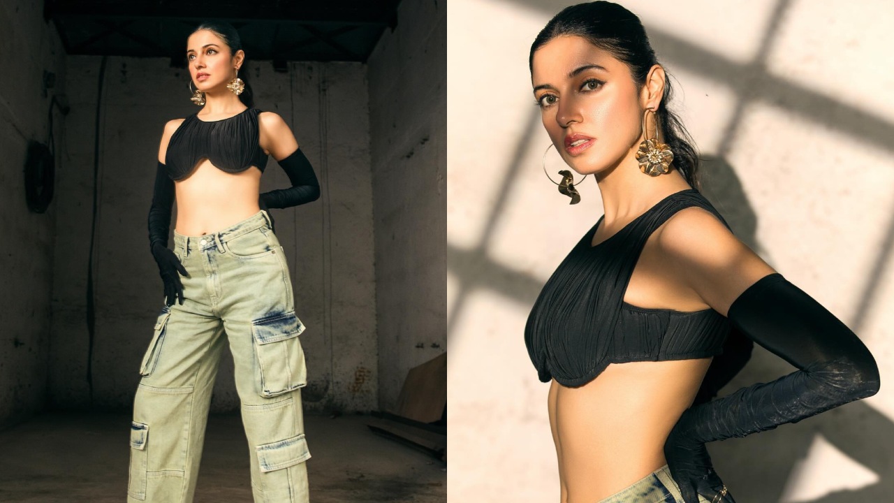 Street Style 101: Divya Khosla Kumar turns edgy in bustier top and cargo jeans 877139