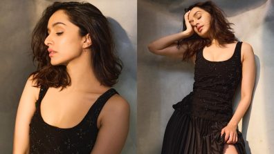 Style Goddess Alert: Shraddha Kapoor shines in all black high slit dress and boots