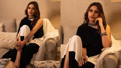 Surbhi Chandna Looks ‘Wow’ In Black-and-white Outfit With Oxidised Choker