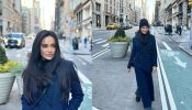 Surbhi Jyoti aces the ‘boss walk’ in blue trench coat, See photos