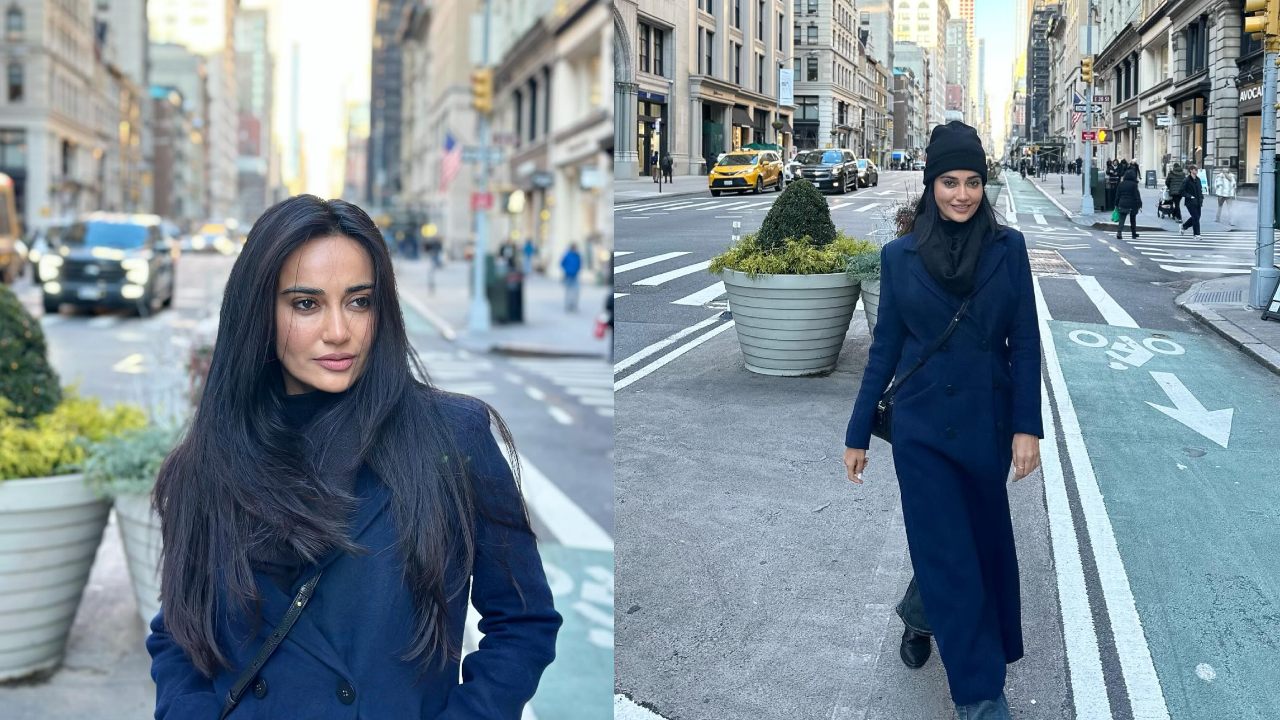 Surbhi Jyoti aces the ‘boss walk’ in blue trench coat, See photos 877114