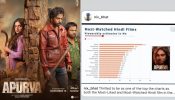 Tara Sutaria’s ‘Apurva’ Emerges as one of the top Most-Liked and Most-Watched Hindi Film in Ormax report; she says “So proud of our films journey and the love we continue to receive.”