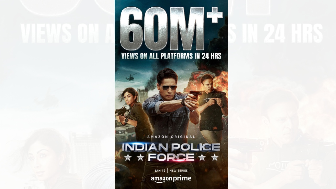 The action-packed trailer of Indian Police Force impresses the viewers and breaks records with 60 Million views+ in 24 hours