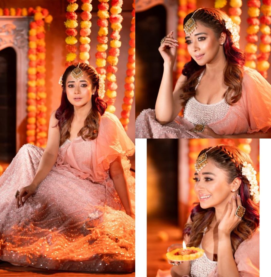 Tina Datta gives ethnic twirl to barbiecore in a sequinned gown, see photos 879525
