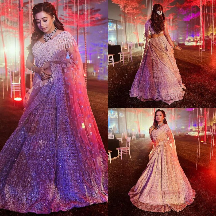 Tina Dutta is beauty personified intricate embellished lehenga set [Photos] 876645
