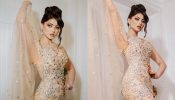 Urvashi Rautela Turns Glamorous In Stones Embellished Trail Gown