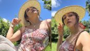 Vacay Goals: Amruta Khanvilkar Radiates Glow In Scarf Top, Flare Trouser & Sun Hat