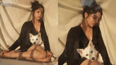 Wamiqa Gabbi is a vision to behold in deep plunge neck black bodycon [Photos]