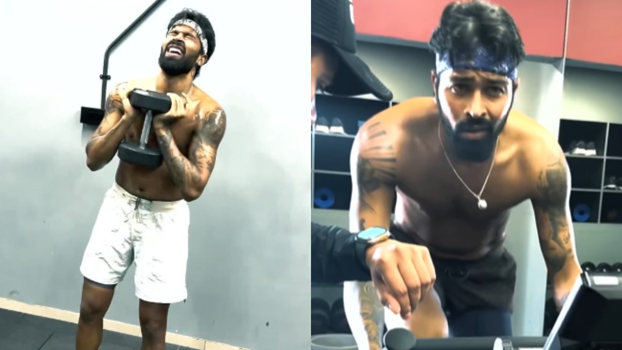 Watch: Hardik Pandya sweats it all at the gym, fans get goals