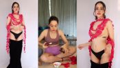 Watch: Urfi Javed gives bold turn to sustainable fashion, makes outfit with plastic spoons