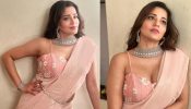 What Sass! Monalisa Strikes A Pose In Blush Pink Saree, See Here