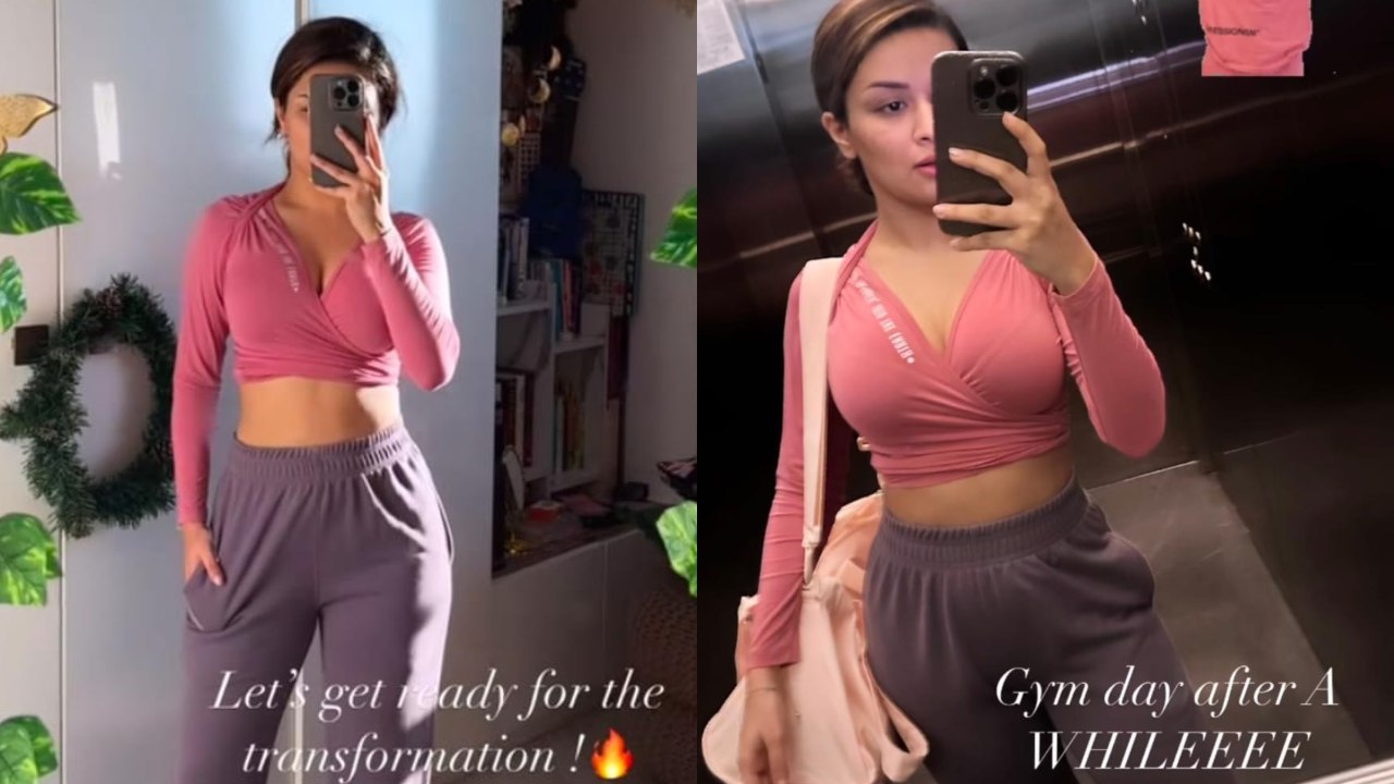 Avneet Kaur Is Back With Bang To Gym In Cute Pink Top & Joggers