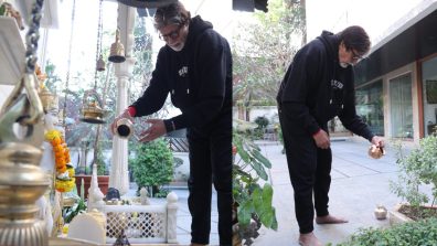Amitabh Bachchan gives glimpse of white temple at his Mumbai home Jalsa