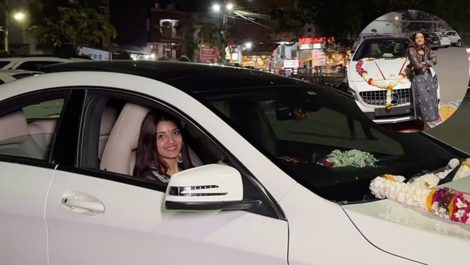 Actress Aryanshi Sharma Unveils New Audi on her social media 881826