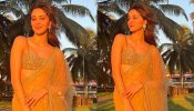Ananya Panday Shines Bright In Pale Gold Saree Worth Rs. 1.70 lakh, See Photos