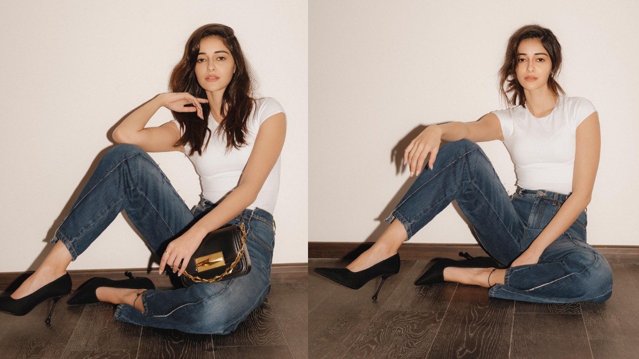 Ananya Panday's White Tee With Denim Jeans Is A Must-have Wardrobe Staple 883291