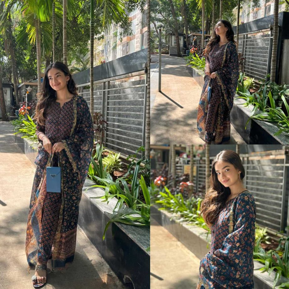 Anushka Sen Steals Hearts With Her Simplicity In Printed Salwar Suit, See How 881594
