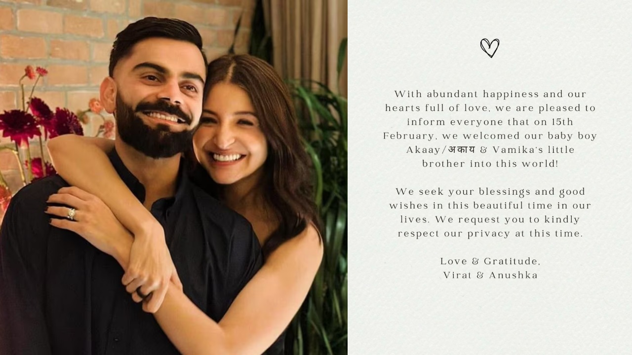 Anushka Sharma-Virat Kohli Welcome 'Vamika's Little Brother', Here's What They Named Him 883186