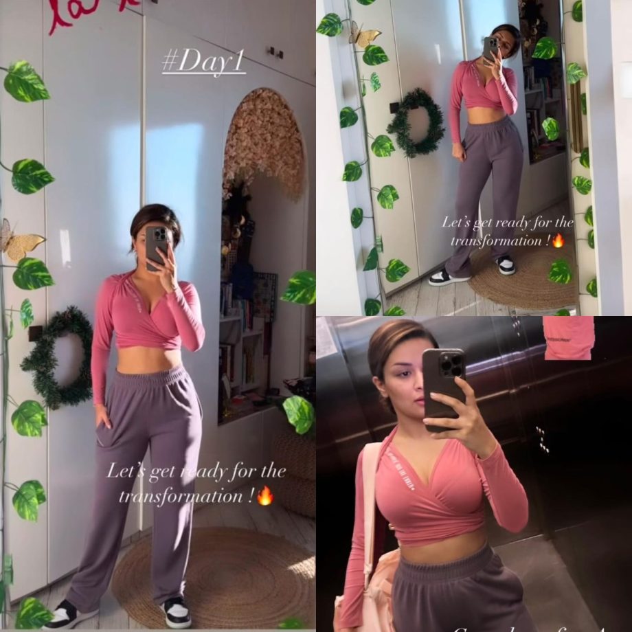 Avneet Kaur Is Back With Bang To Gym In Cute Pink Top & Joggers 881937