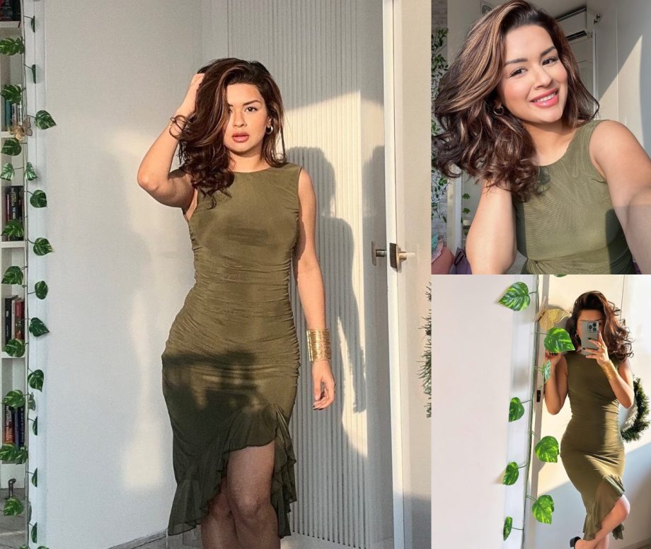 Caught On Camera: Avneet Kaur Flaunts Sunkissed Glow In Green Dress 881344