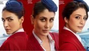 Crew Teaser OUT NOW! Buckle up for turbulence! ✈️ Get ready for a wild ride with these three sassy flight attendants: Tabu, Kareena Kapoor Khan, Kriti Sanon