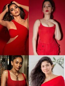 Make Valentine Special In Red Outfit, Rashmika Mandanna- Rakul Preet Singh